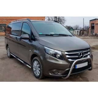 Bočné nerezové rúrky, 2 ks Mercedes Vito/V-trieda W447 2014– fotografia 3