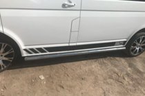 Volkswagen T6 2015–2024 Bočné rúrky (2 ks, nerez) 60 mm, dlhý rázvor fotografia 8
