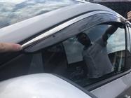 Skoda Rapid 2012–2019 Okenné deflektory s chrómovou lištou SD (4 ks, Niken) fotografia 3