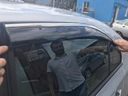 Skoda Rapid 2012–2019 Okenné deflektory s chrómovou lištou SD (4 ks, Niken) fotografia 6