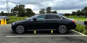 Mercedes C-class W205 2014–2021 Nerezové kryty lišty V1 fotografia 3