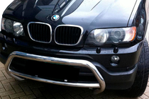 BMW X5 E53 1999–2006 Predný ochranný rám WT015 (nerez) fotografia 1