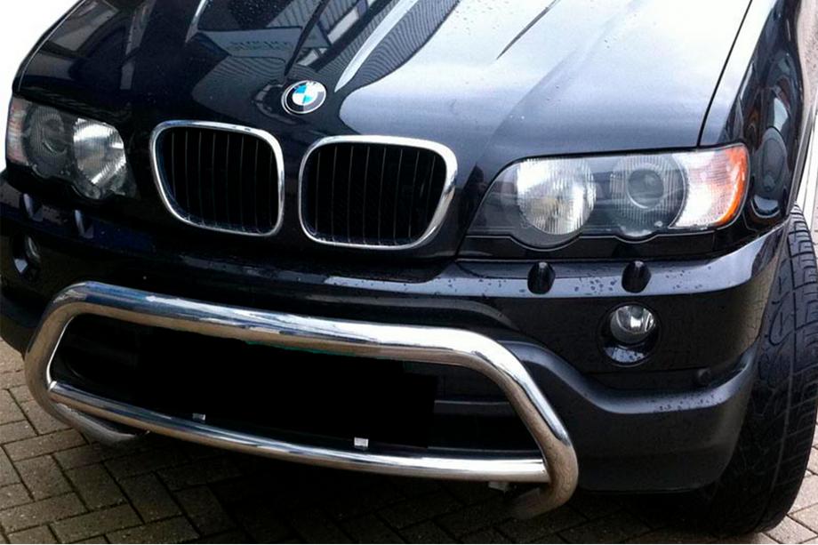 BMW X5 E53 1999–2006 Predný ochranný rám WT015 (nerez) Image