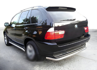 BMW X5 E53 1999–2006 Zadný ochranný rám Special (nerez) fotografia 1