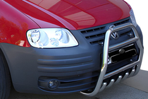 Volkswagen Caddy 2004–2010 Kengurín QT007 (nerezová oceľ) fotografia 1