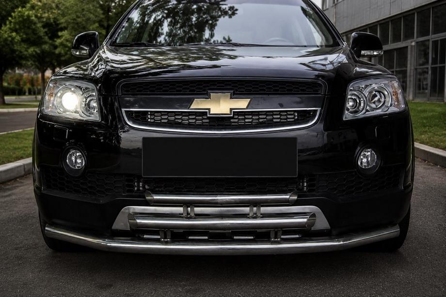 Chevrolet Captiva 2006–2019 Predný trojitý ochranný rám (nerez) Image