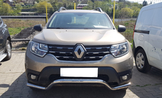 Renault Duster 2008–2017 Predný ochranný rám ST012 (nerez) fotografia 1