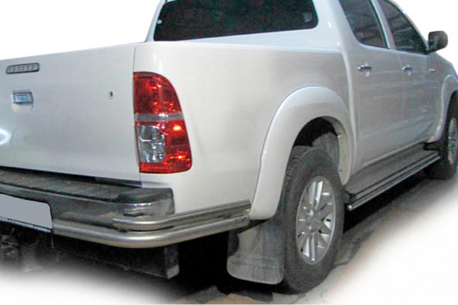 Toyota Hilux 2006–2015 Zadné rohové diely AK003-Подвійний (nerez.) Image