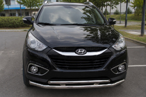 Hyundai IX-35 2010–2015 Predný ochranný rám ST014-2 (nerez) fotografia 1