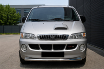 Hyundai H200, H1, Starex 1998–2007 Predný ochranný rám ST008 (nerez) fotografia 1