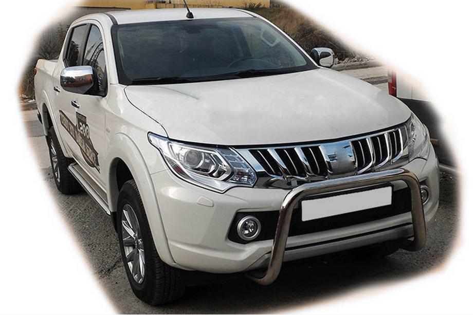 Mitsubishi L200 2015–2024 Predný ochranný rám WT005 (nerez) Image