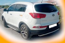 Kia Sportage 2010–2015 Zadný ochranný rám AK002-1 (nerez) fotografia 2