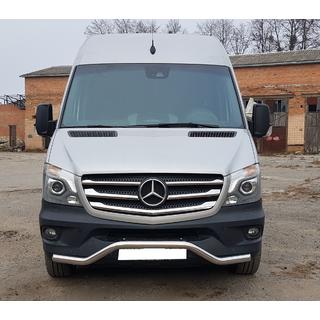 Predná spodná ochranná tyč MBSP.07.F3-04.6 (nerez.) Mercedes Sprinter W906 2006–2018 fotografia 1