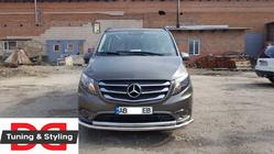 Mercedes Vito/V-trieda W447 2014– Predný ochranný rám ST014 (nerez) 60/60 mm fotografia 4