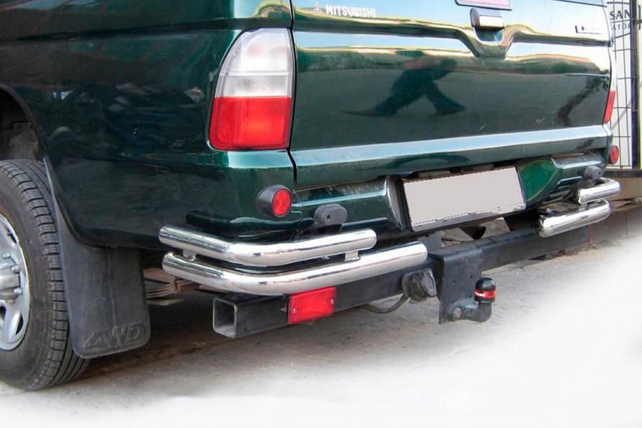 Mitsubishi L200 1996–2006 Zadné rohy AK003-Double (2 ks, nerez) Image