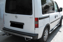 Opel Combo 2002–2012 Zadný ochranný oblúk AK002 (nerez) fotografia 1