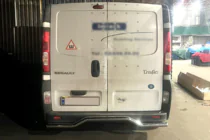 Renault Trafic 2001–2015 Zadný ochranný rám AK006 (nerez) fotografia 2