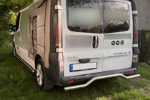 Renault Trafic 2001–2015 Zadný ochranný rám AK006 (nerez) fotografia 4