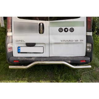 Zadný ochranný rám AK006 (nerez) Nissan Primastar 2002–2014 fotografia 3