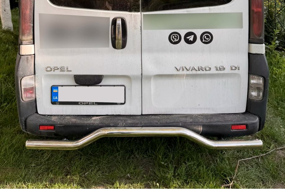 Opel Vivaro 2001–2015 Zadný ochranný rám AK006 (nerez) Image