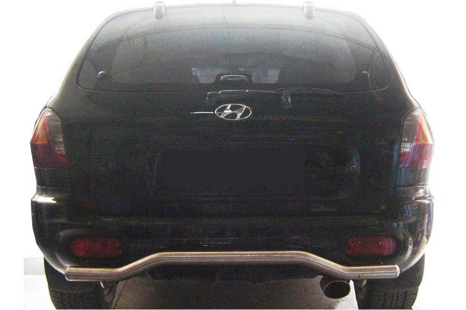 Hyundai Santa Fe 1 2000–2006 Zadný ochranný oblúk AK004 (nerez) Fotografia 1