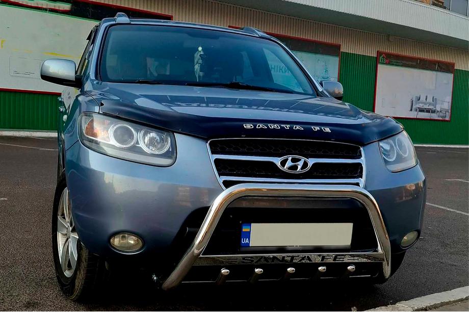 Hyundai Santa Fe 2 2006–2012 Predný ochranný rám WT004 (nerez) Image