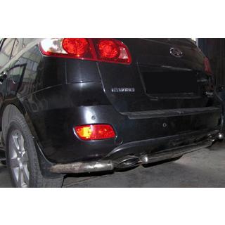 Zadné rohové diely k centrálnej tyči AK0073 (2 ks, nerez) Hyundai Santa Fe 2 2006–2012