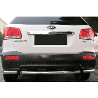 Zadné rohové oblúky so stredovým dielom AK007-3 (2 ks, nerez) Kia Sorento II XM 2009–2014 fotografia 1