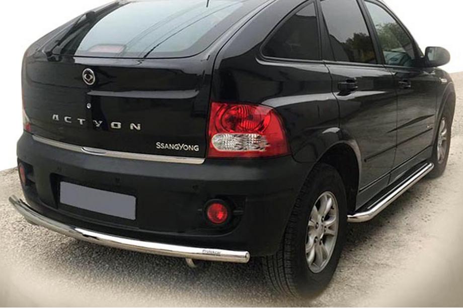 SsangYong Action 2005–2018 Zadný ochranný oblúk AK002 (nerez) Image
