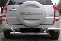 Suzuki Grand Vitara 2005–2017 Zadný ochranný rám AK005-2 (nerezová oceľ) fotografia 1