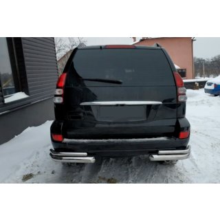 Zadné dvojité rohové ochranné rámy AK003-2 (2 ks, nerez) Toyota Land Cruiser Prado 120 2002–2009 fotografia 2