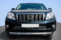 Toyota Land Cruiser Prado 150 2009–2023 Predný ochranný rám ST008 (nerez) fotografia 1