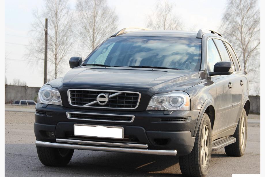 Volvo XC90 2002–2014 Predný ochranný rám ST014 (nerez) Fotografia 1