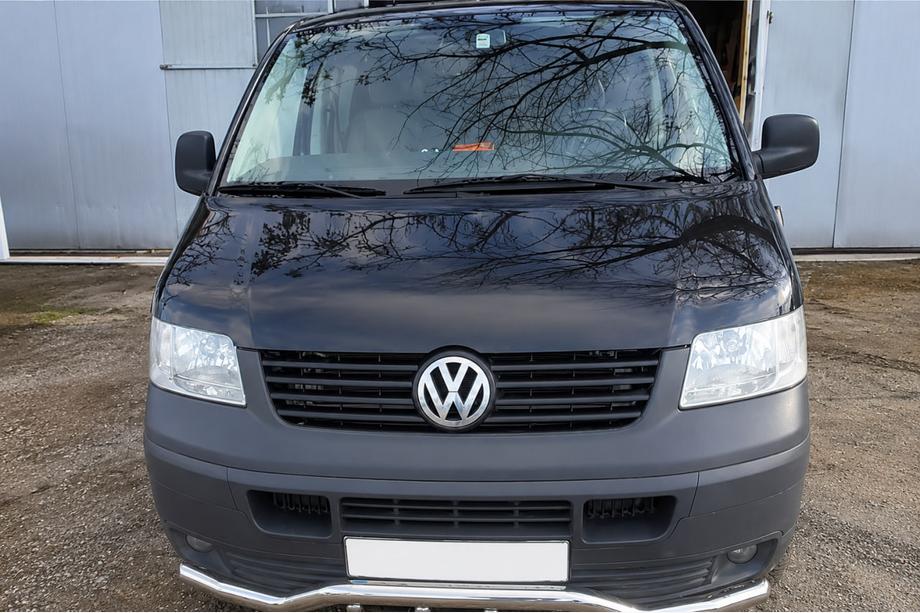 Volkswagen T5 Transporter 2003–2010 Predný ochranný rám Wave-Grill ST007-1 (nerez) Fotografia 2