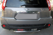 Nissan X-trail T31 2007–2014 Zadný ochranný oblúk AK007 (2 ks, nerez) fotografia 1