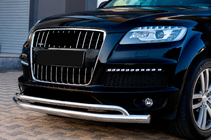 Audi Q7 2005–2015 Predný ochranný rám ST017 (nerez) fotografia 1