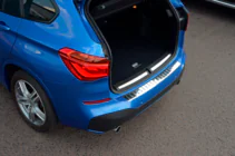 BMW X1 F48 2015–2022 Nerezová lišta na zadný nárazník OmsaLine (nerez.) fotografia 4
