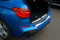 BMW X1 F48 2015–2022 Nerezová lišta na zadný nárazník OmsaLine (nerez.) fotografia 5