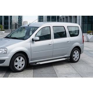 Bočné nášľapy typu X5 (2 ks, hliník) Dacia Logan MCV 2004–2014 fotografia 1