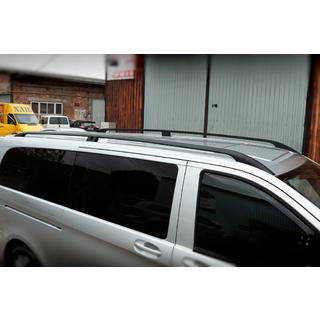 Čierne strešné lyžiny CAN Originálny dizajn (kovové nohy) Mercedes Vito/V-trieda W447 2014– fotografia 3