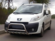 Fiat Scudo 2007–2015 Predný ochranný rám WT003/4 (nerez) bez nápisu, 51 mm fotografia 1