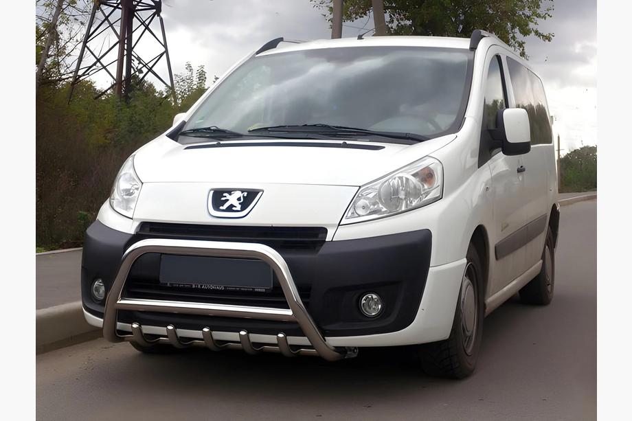 Fiat Scudo 2007–2015 Predný ochranný rám WT003/4 (nerez) bez nápisu, 51 mm Image