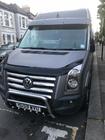 Volkswagen Crafter 2006–2016 Deflektor čelného skla na ráme V1 (čierny lesk, 5 mm) fotografia 3