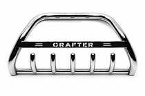 Volkswagen Crafter 2006–2016 Predný ochranný rám WT004 (nerez) 60 mm, bez nápisu fotografia 5