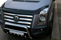Volkswagen Crafter 2006–2016 Predný ochranný rám WT004 (nerez) fotografia 3