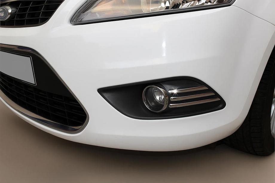 Ford Focus II 2008–2011 Chrómové kryty hmlových svetiel (6 ks, nerez) Image