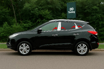 Hyundai IX-35 2010–2015 Nerezové kryty dverových stĺpikov (8 ks) fotografia 1