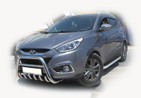 Hyundai IX-35 2010–2015 Predný ochranný rám WT003 (nerez) fotografia 4