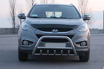Hyundai IX-35 2010–2015 Predný ochranný rám WT003 (nerez) fotografia 3