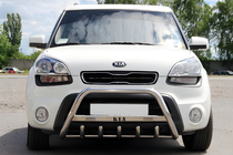 Kia Soul I 2008–2013 Predný ochranný rám (nerez) fotografia 1